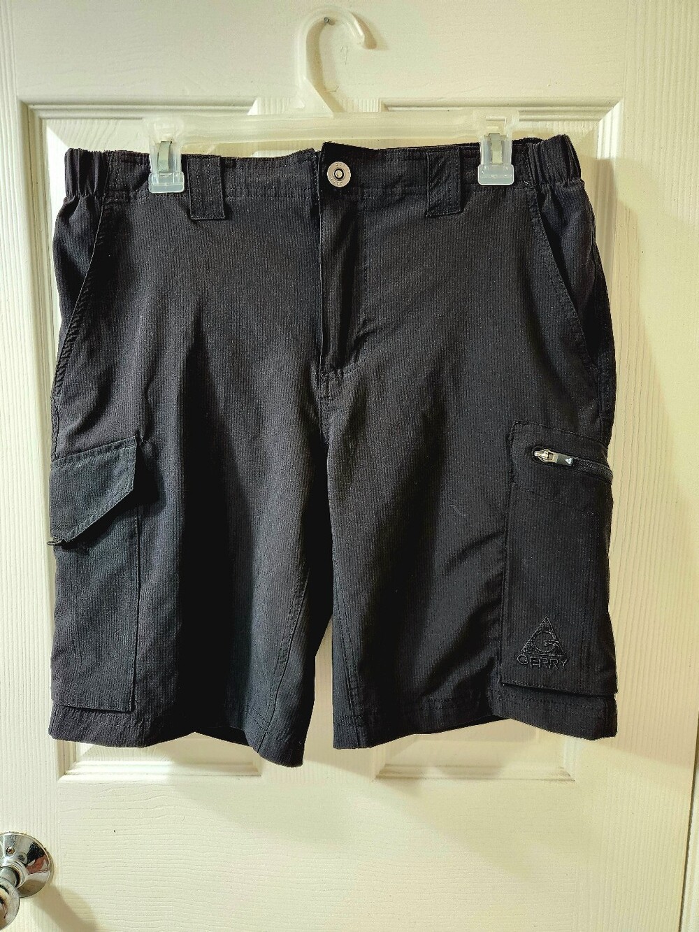 Gerry Weber Black Men's Cargo Shorts with Zip Pocket